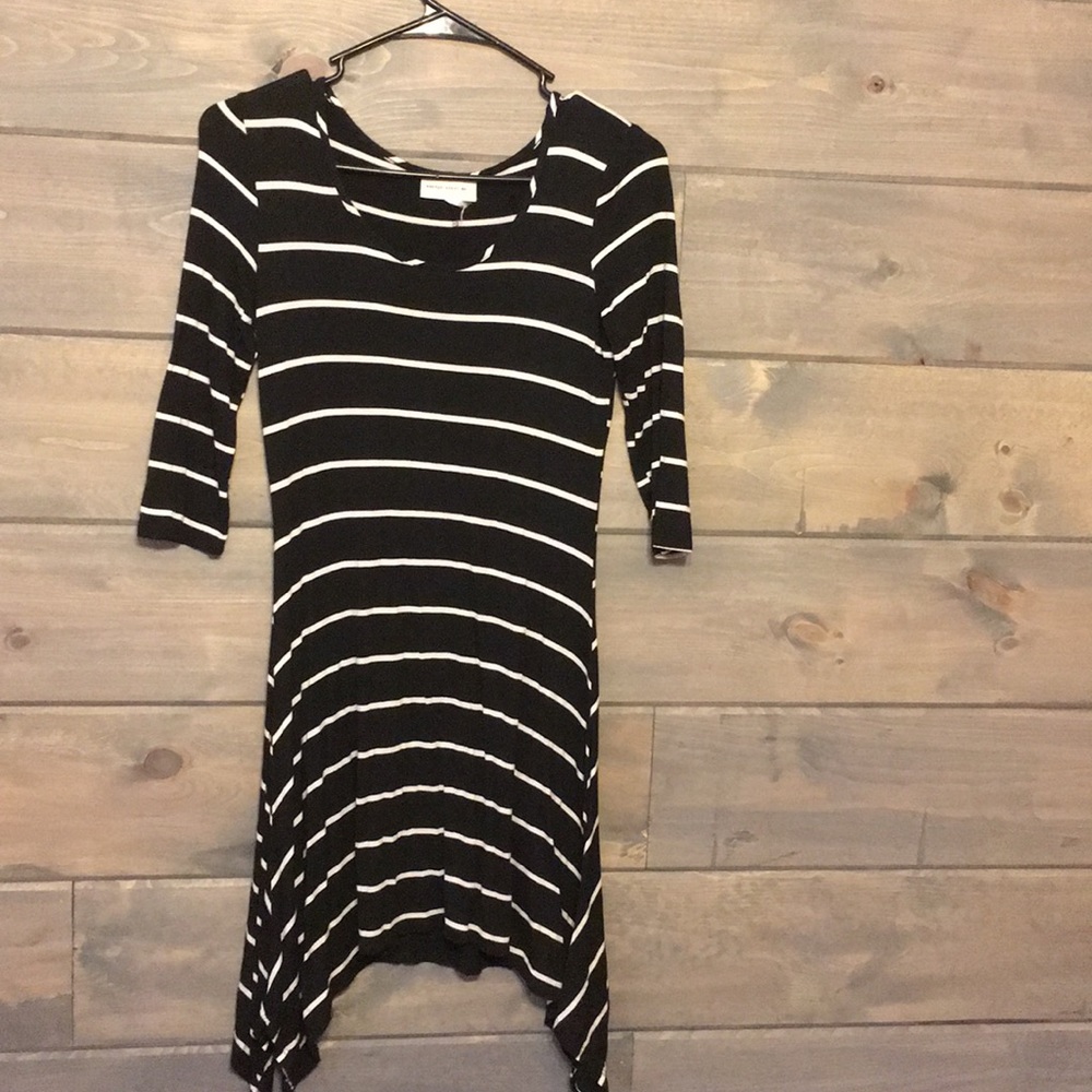 Black and white stripe tunic